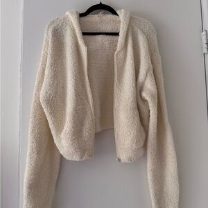 SKIMS Cream Fleece Jacket